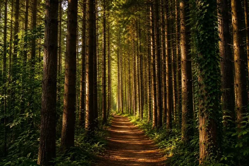 Fiji pine plantation forest